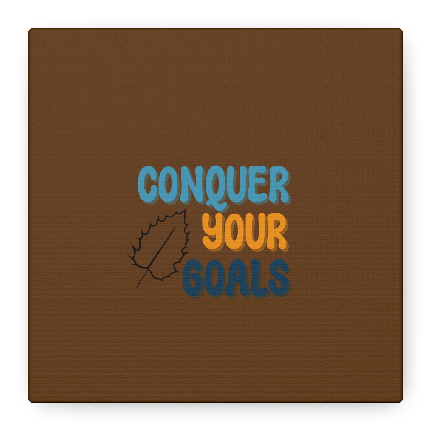 Conquer Your Goals Matte Canvas, Stretched, 1.25"