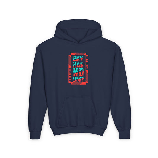 Sky Has No Limit Youth Heavy Blend Hooded Sweatshirt