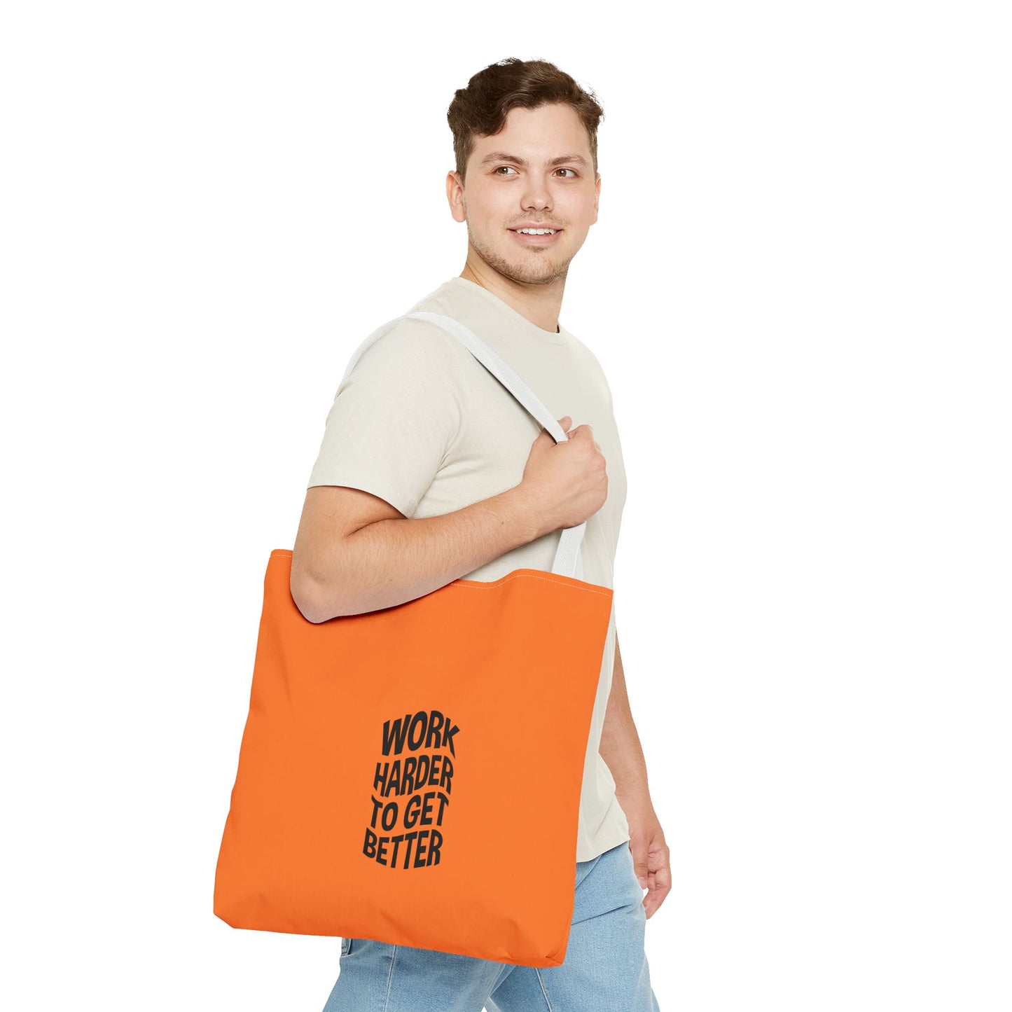 Work Harder To Get Better Tote Bag (AOP)