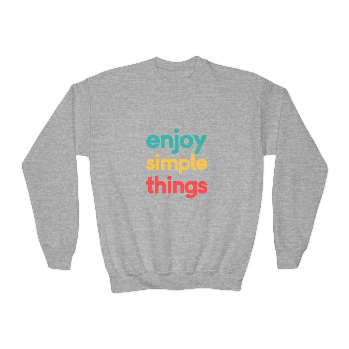 Enjoy Simple Things Youth Crewneck Sweatshirt