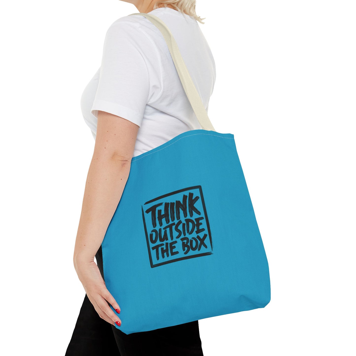 Think Outside The Box Tote Bag (AOP)