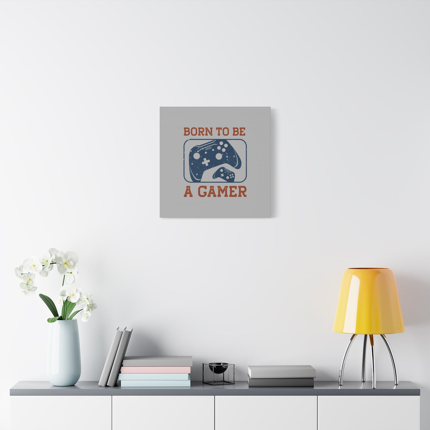 Born To Be A Gamer Matte Canvas, Stretched, 1.25"
