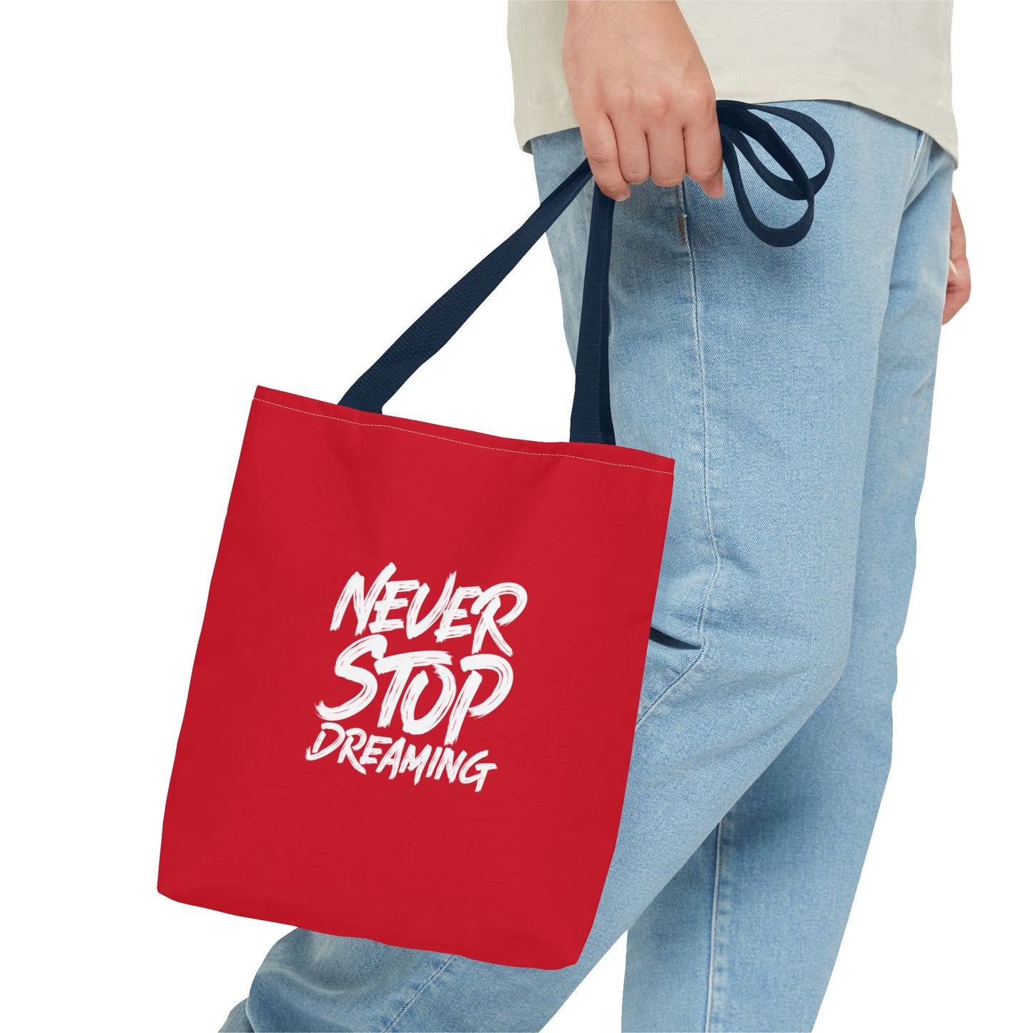 Never Stop Dreaming Tote Bag (AOP)