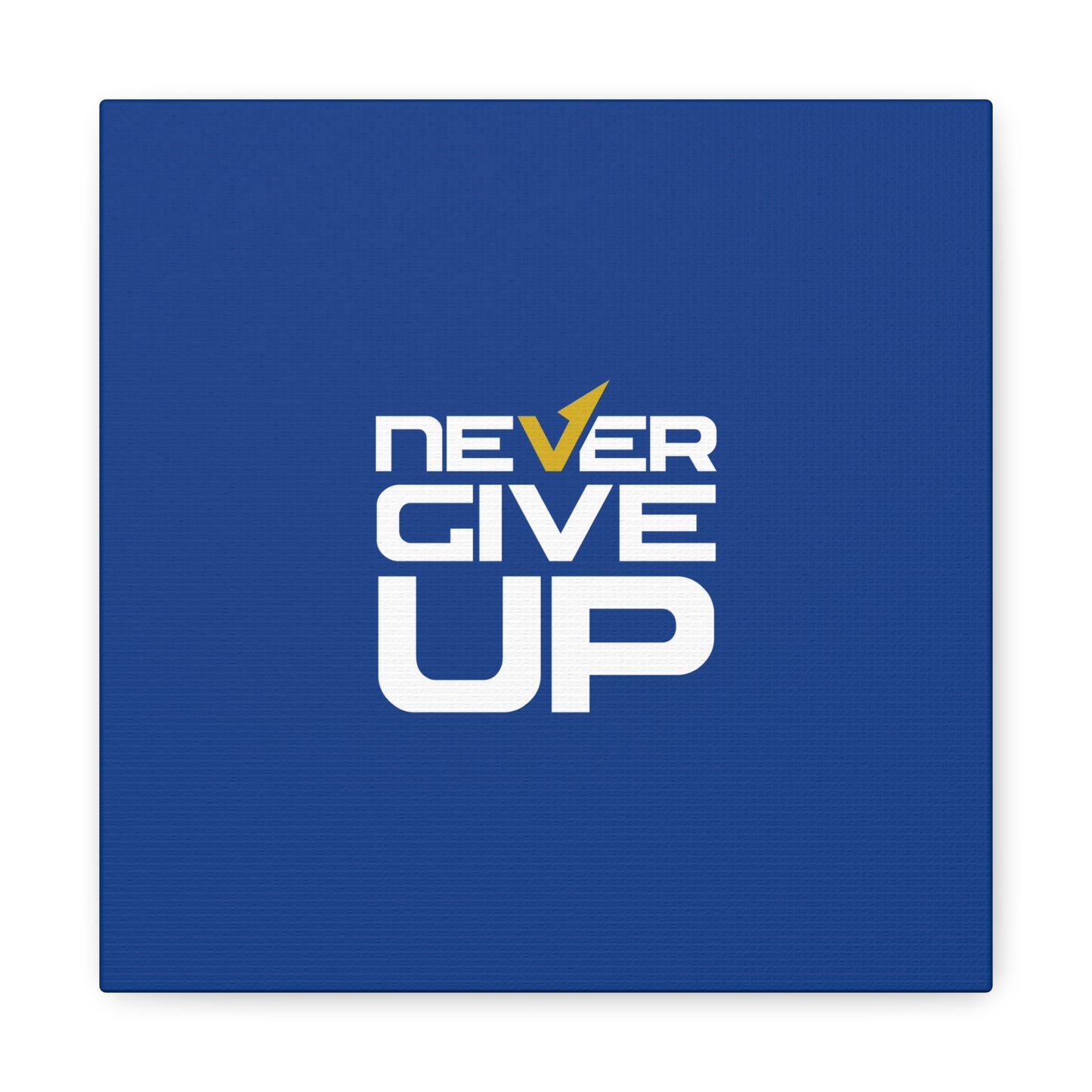 Never Give Up Matte Canvas, Stretched, 1.25"