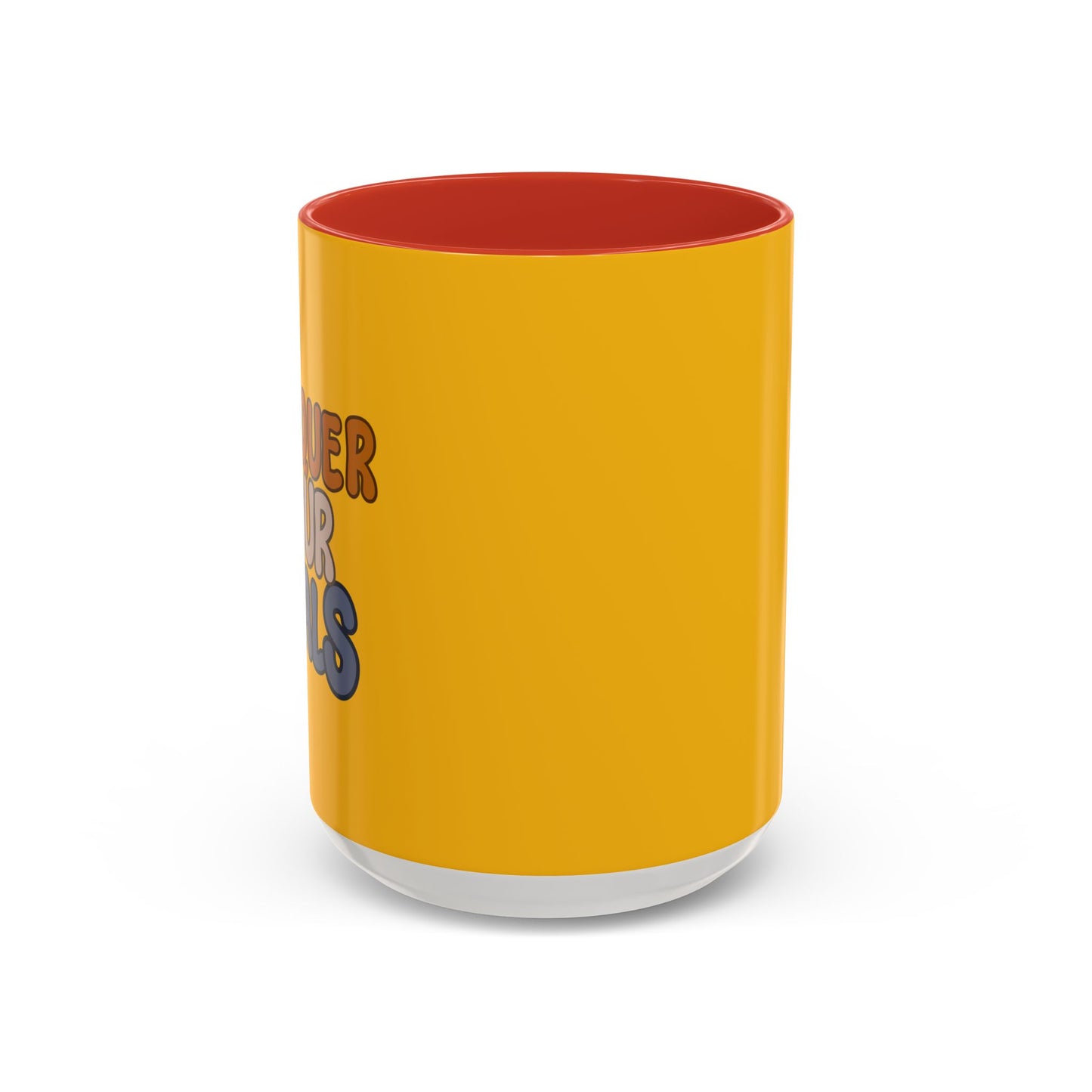 Conquer Your Goals Accent Coffee Mug (11, 15oz)