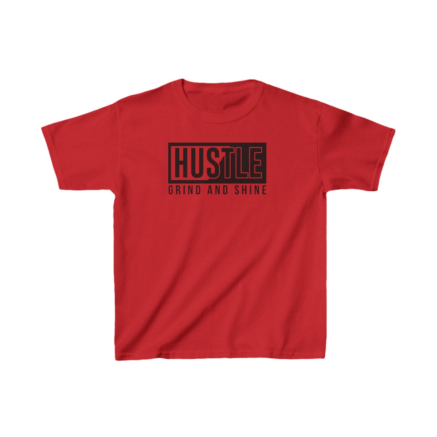 Hustle Grind And Shine Kids Heavy Cotton™ Tee