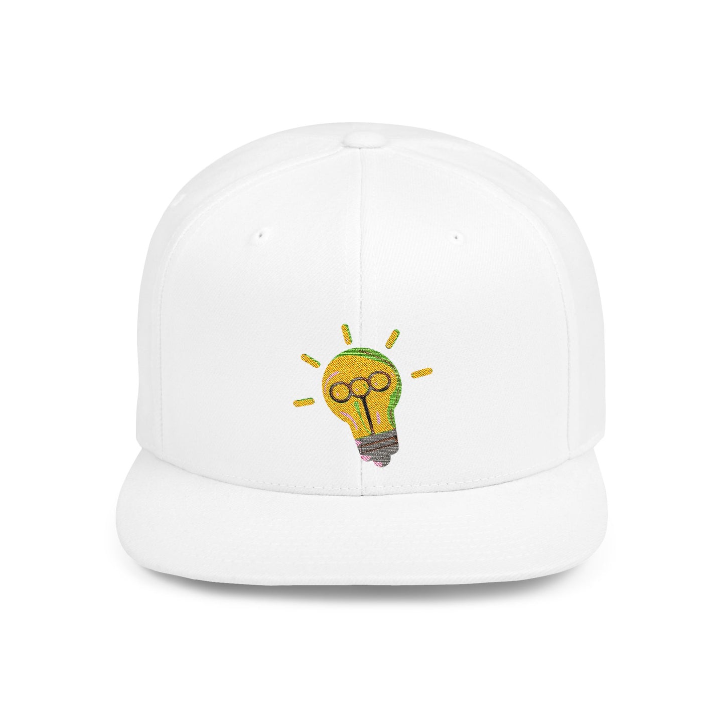 Light Bulb Flat Bill Snapback