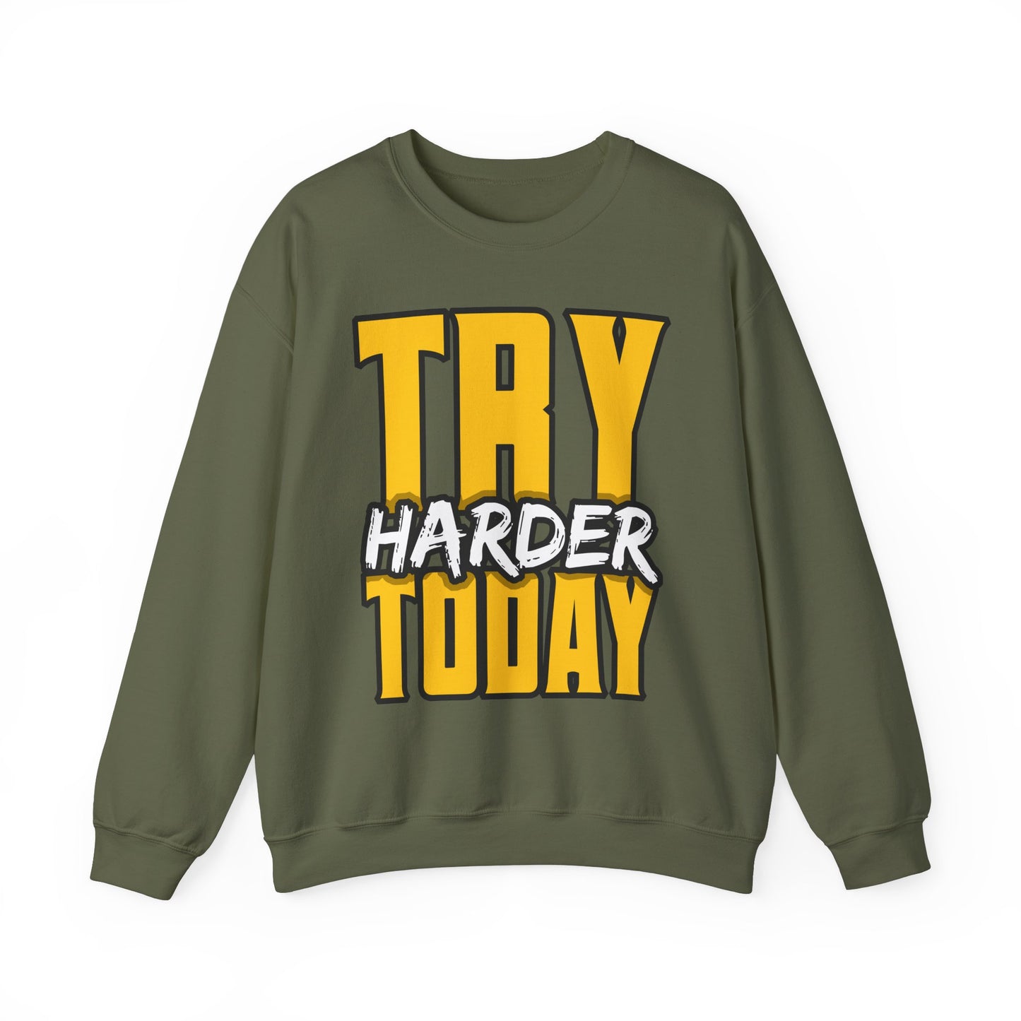 Try Harder Today Unisex Heavy Blend™ Crewneck Sweatshirt