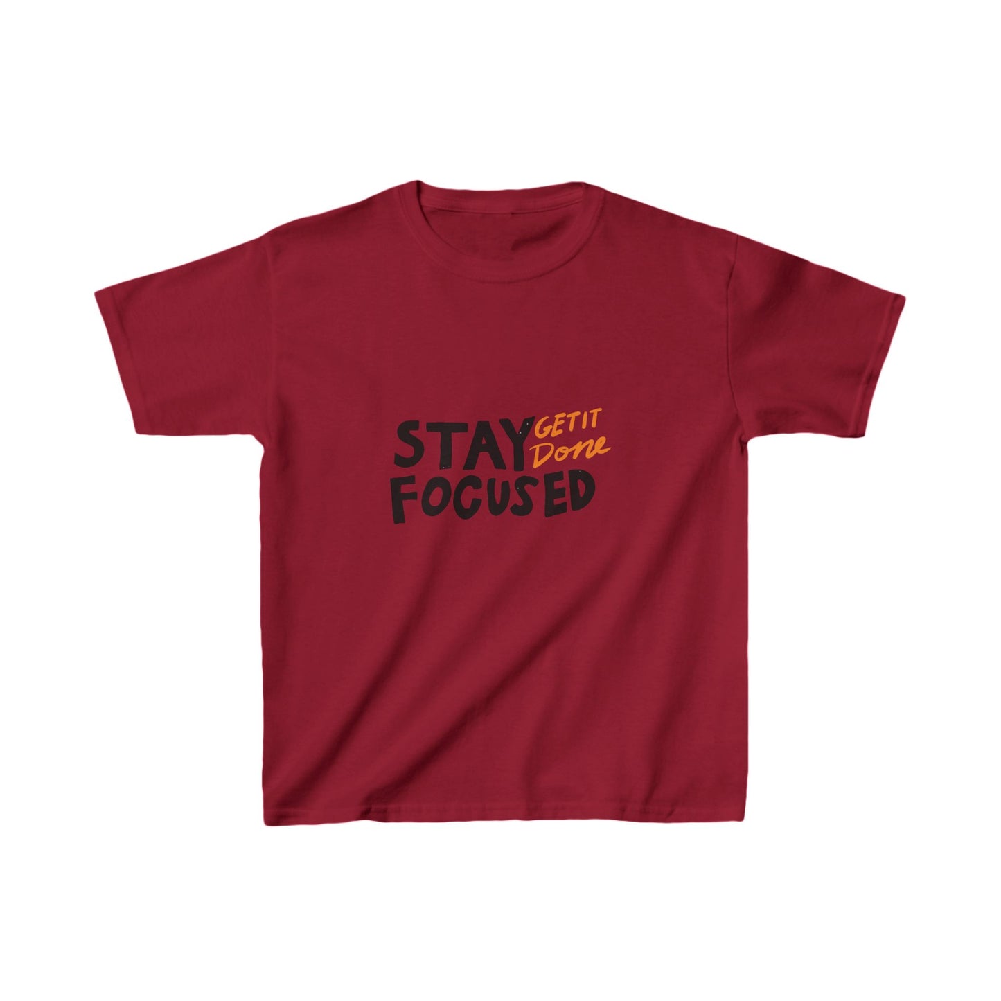 Stay Focused Get It Done Kids Heavy Cotton™ Tee