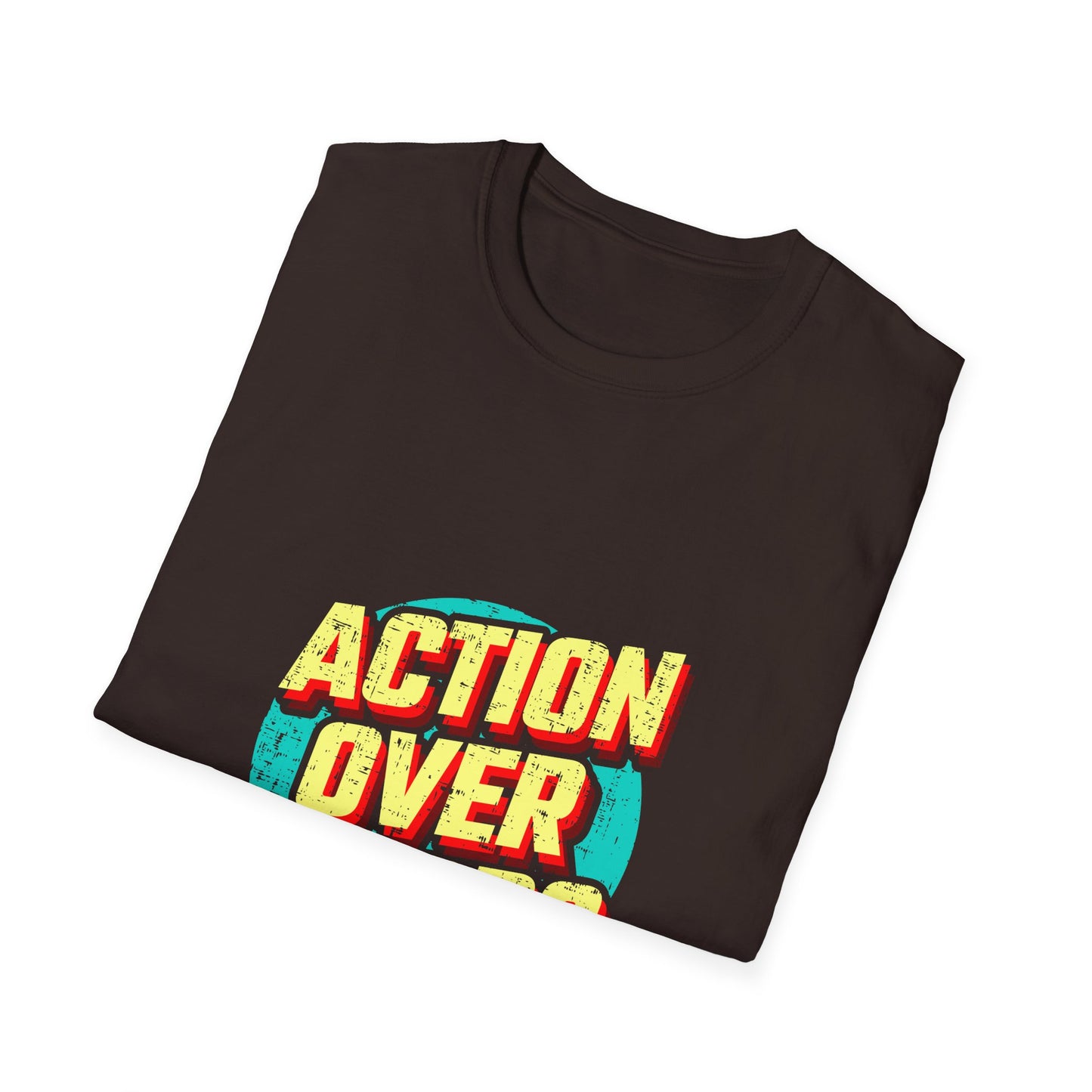 Action Over Words Unisex Softstyle T-Shirt