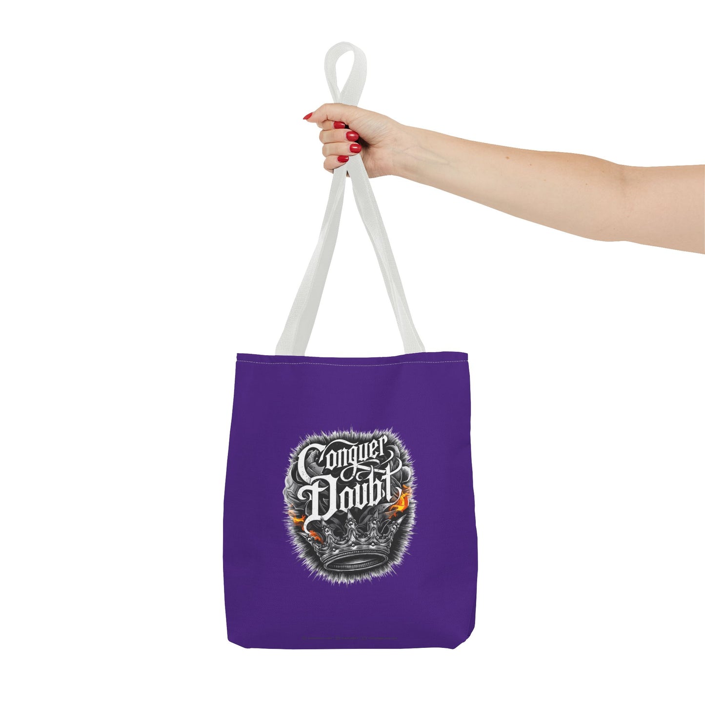Conquer Doubt Tote Bag (AOP)