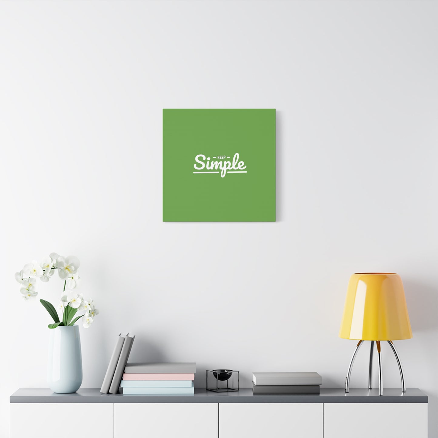 Keep Simple Matte Canvas, Stretched, 1.25"