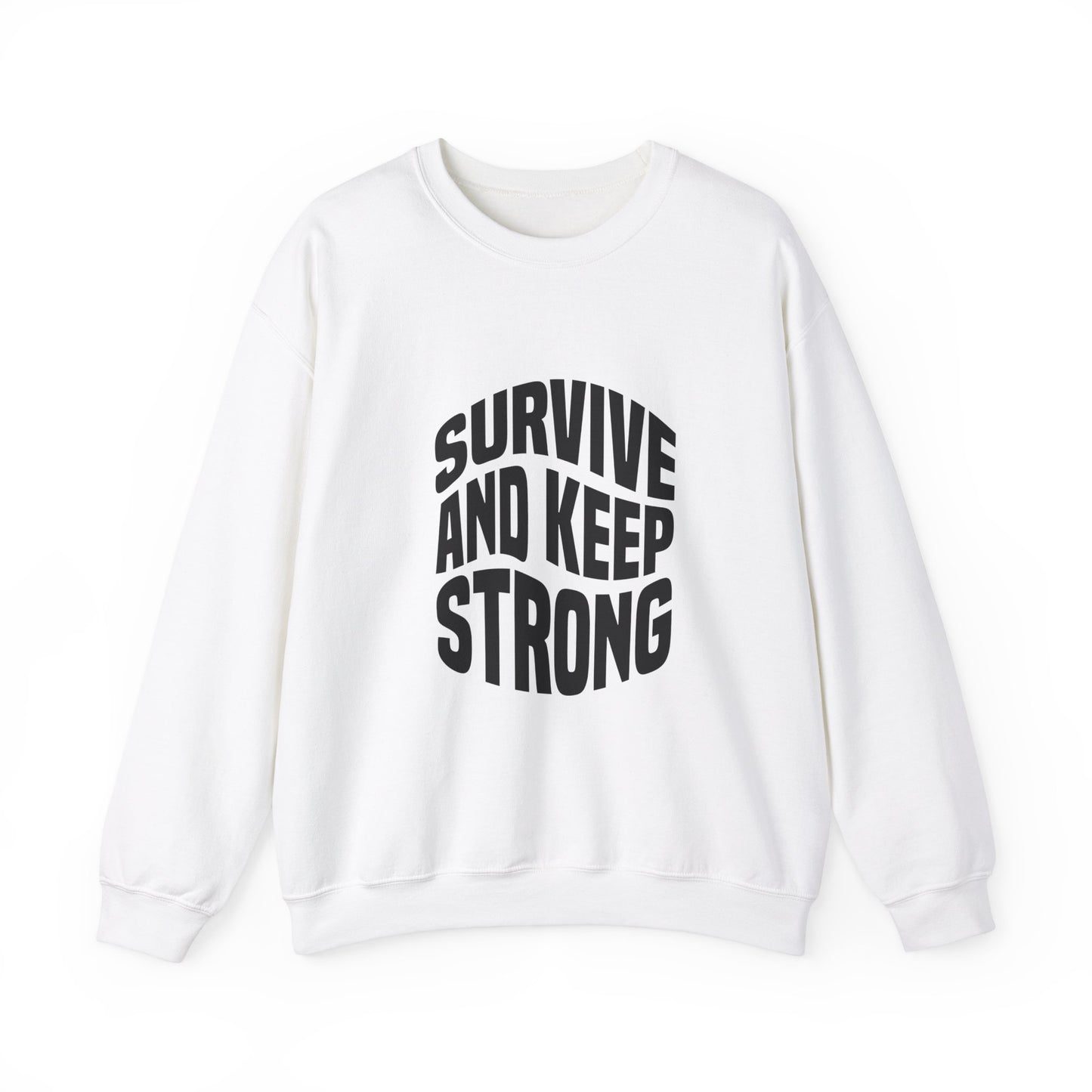 Survive And Keep Strong Unisex Heavy Blend™ Crewneck Sweatshirt