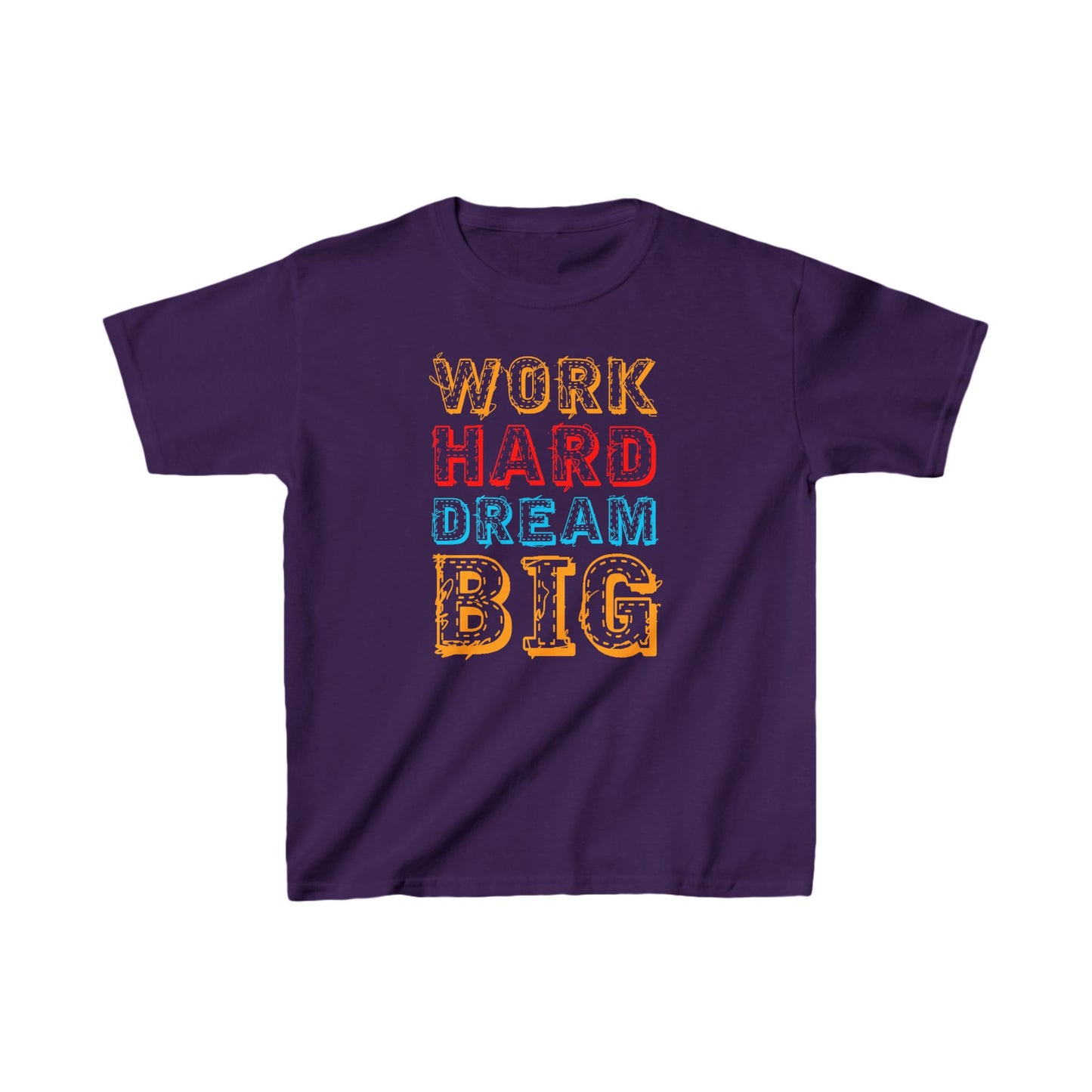 Work Hard Dream Big Kids Heavy Cotton™ Tee