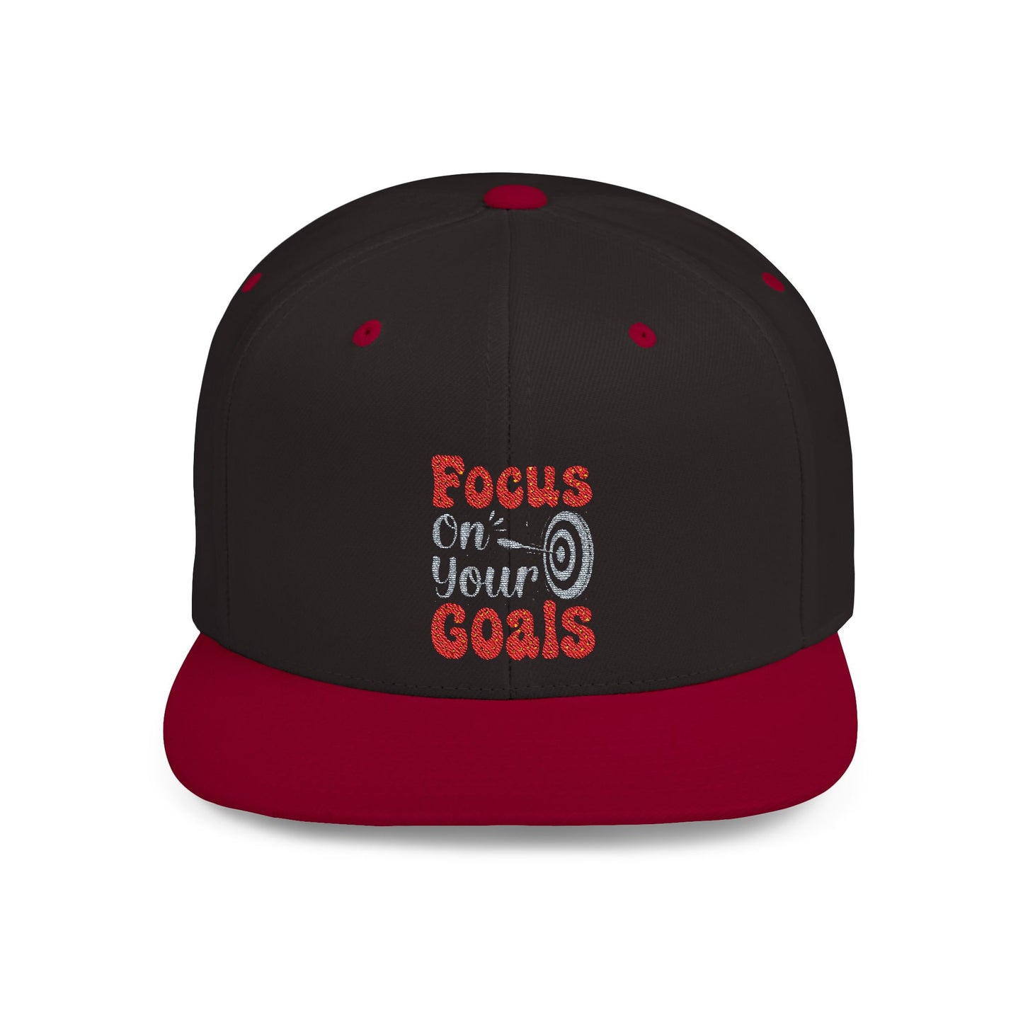 Focus On Your Goals Flat Bill Snapback