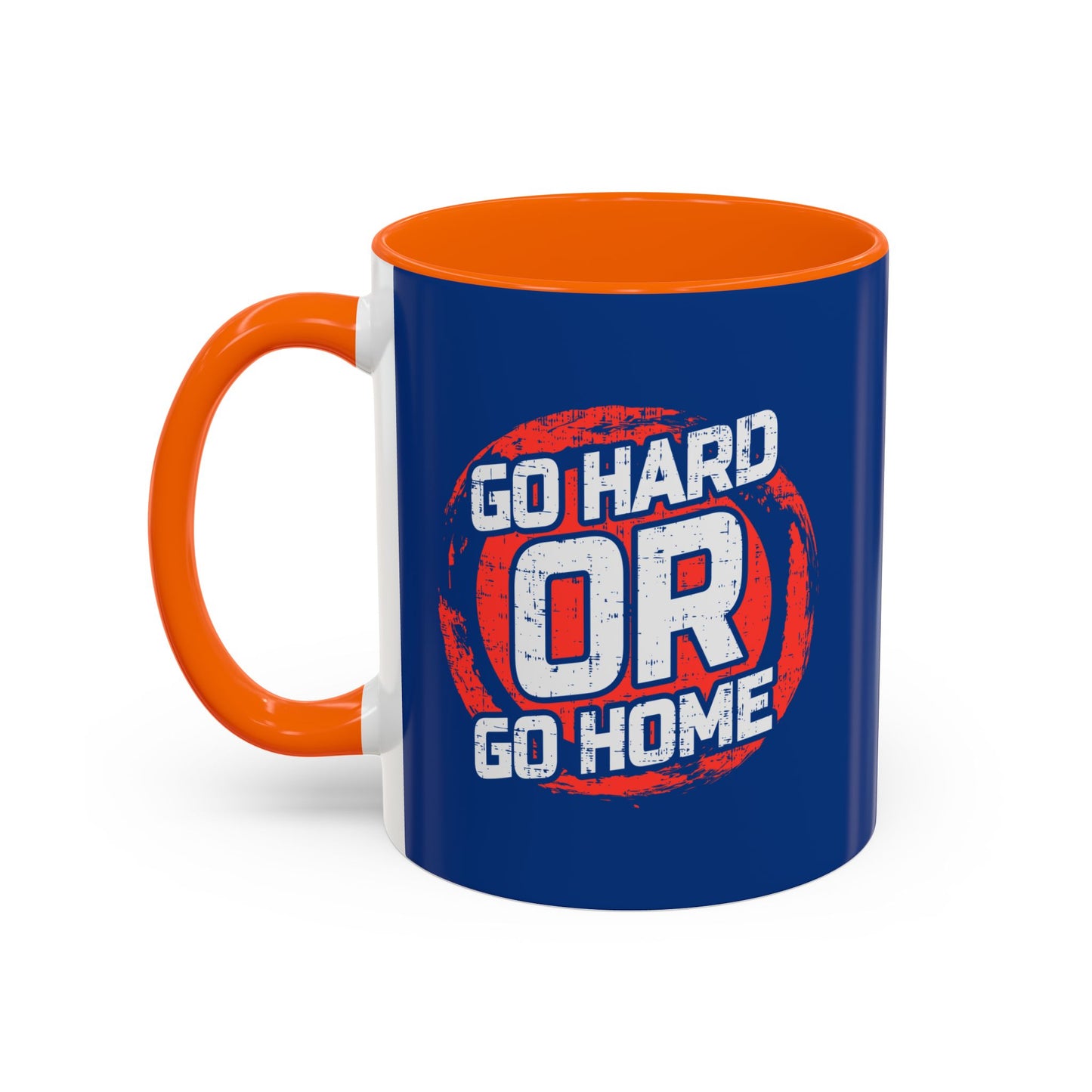 Go Hard Or Go Home Accent Coffee Mug (11, 15oz)