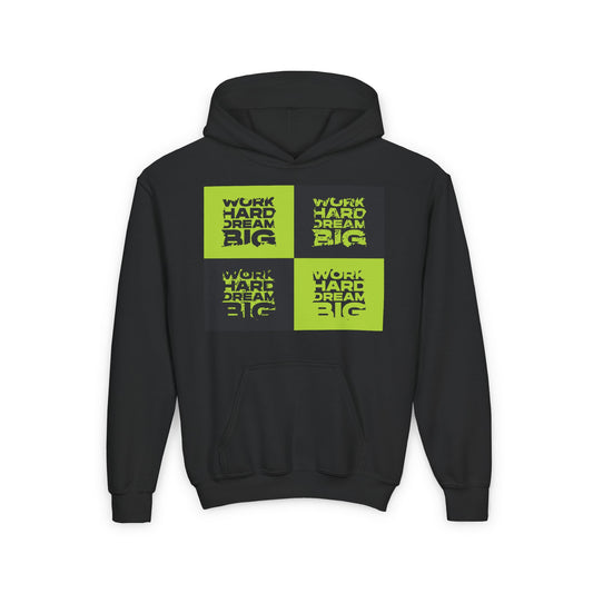 Work Hard Dream Big Youth Heavy Blend Hooded Sweatshirt