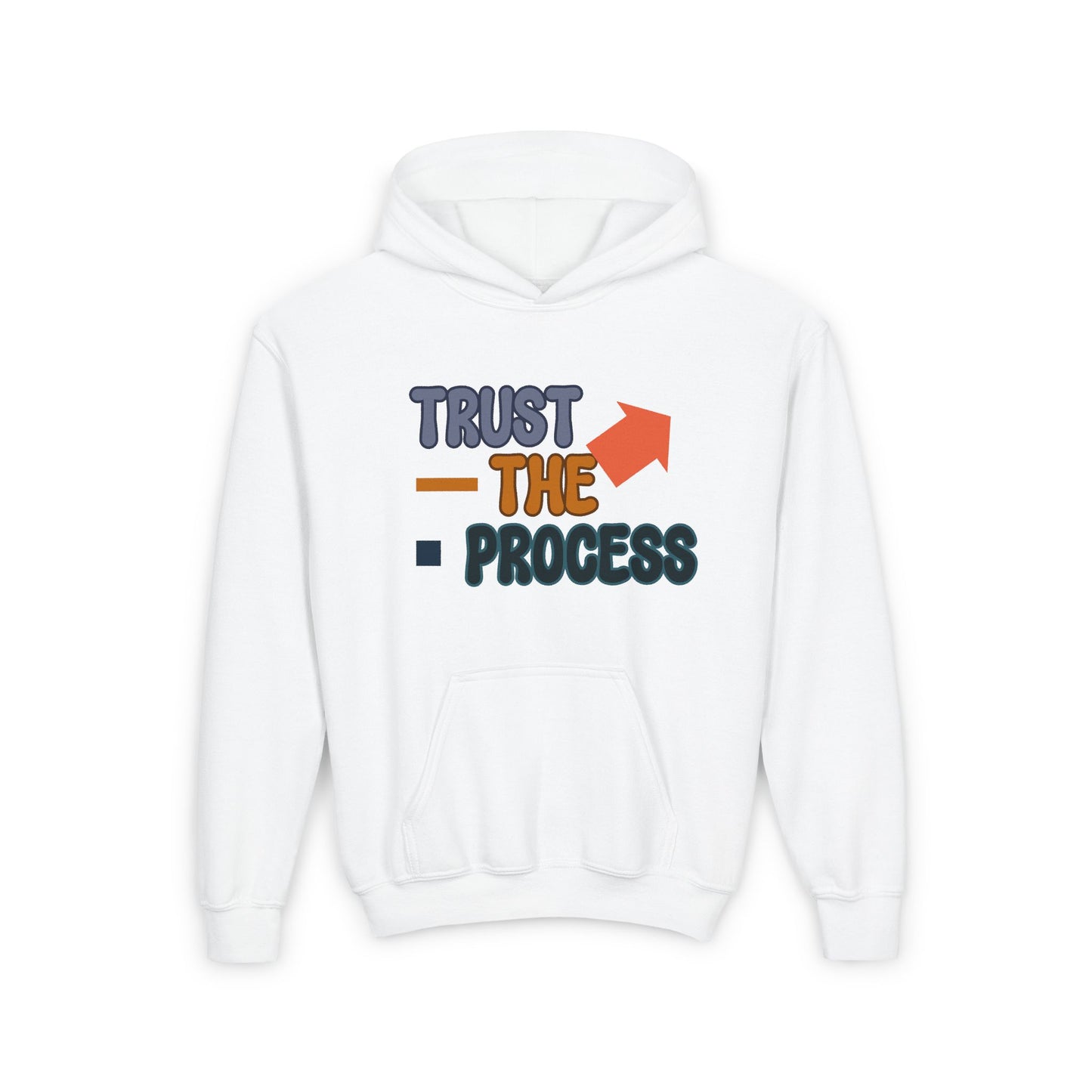 Trust The ProcessTrust The Process Youth Heavy Blend Hooded Sweatshirt