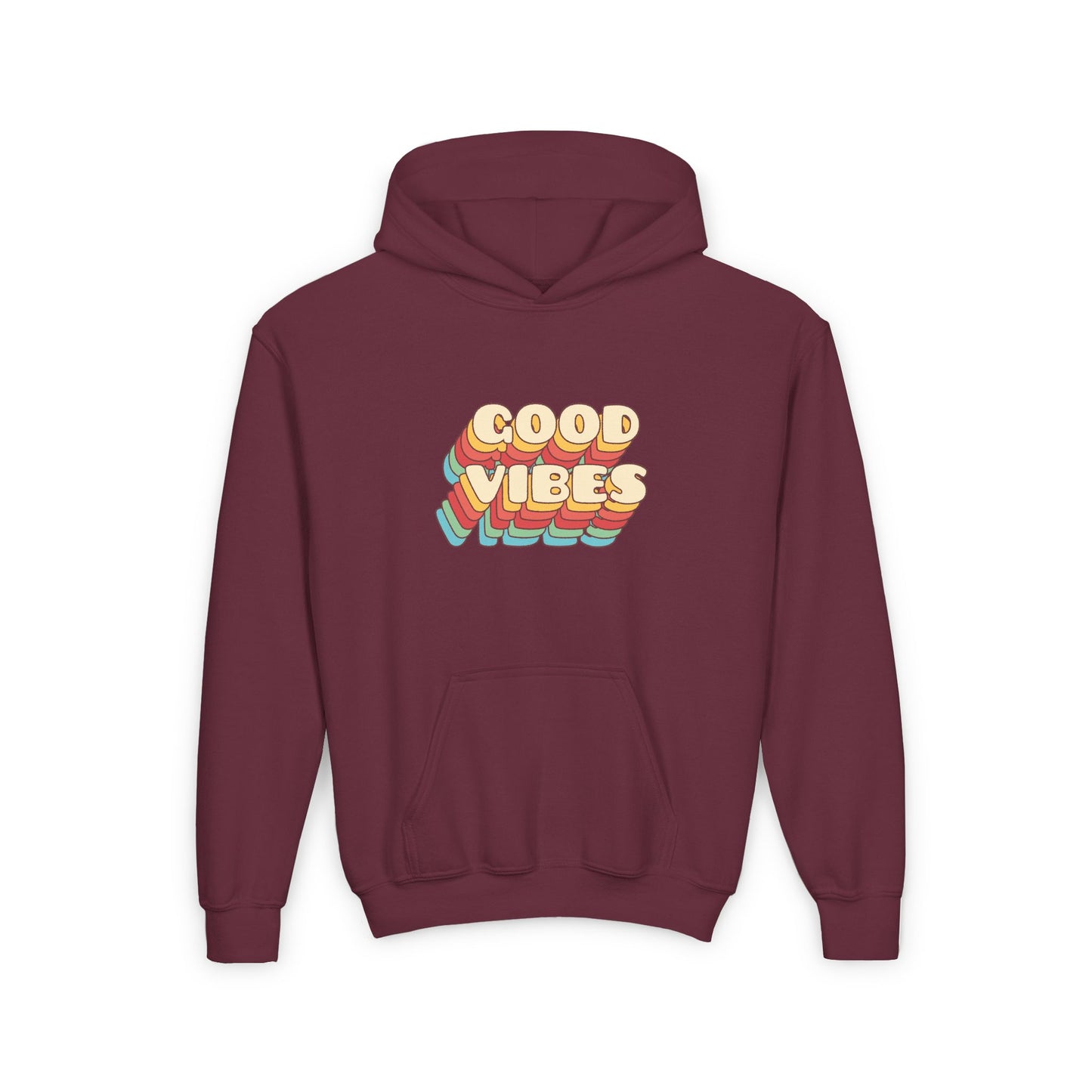 Good Vibes Youth Heavy Blend Hooded Sweatshirt