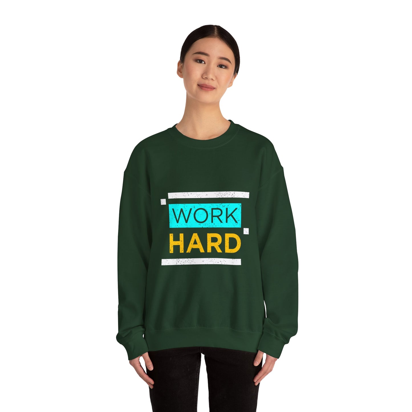 Work Hard Unisex Heavy Blend™ Crewneck Sweatshirt