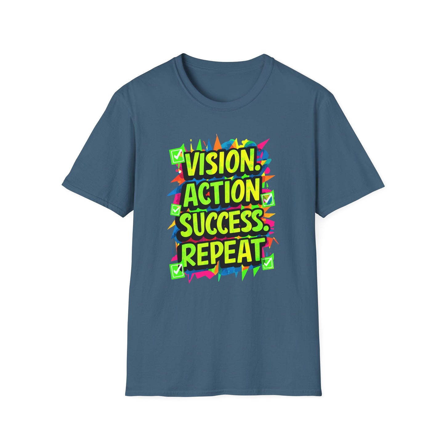 Vision Action Success Repeat Unisex Softstyle T-Shirt