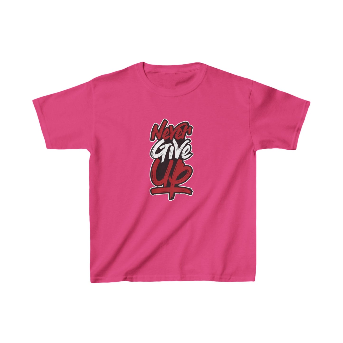 Never Give Up Kids Heavy Cotton™ Tee