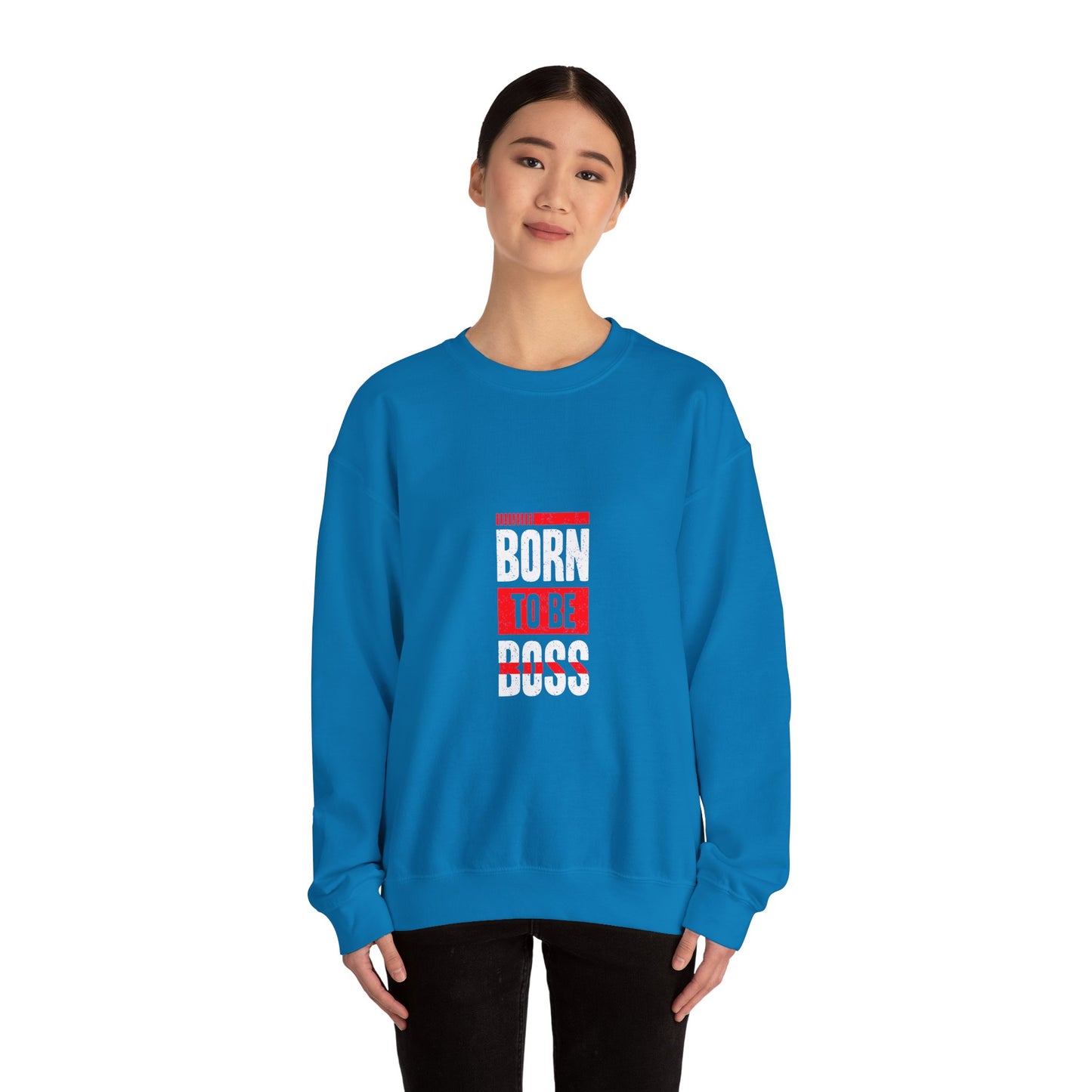 Born To Be Boss Unisex Heavy Blend™ Crewneck Sweatshirt