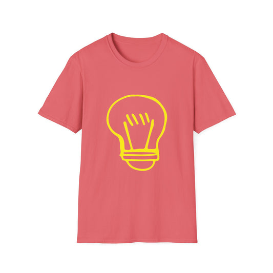 Drawing Light Bulb Icon Unisex Softstyle T-Shirt