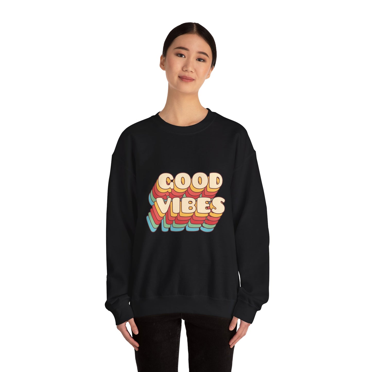 Good Vibes Unisex Heavy Blend™ Crewneck Sweatshirt
