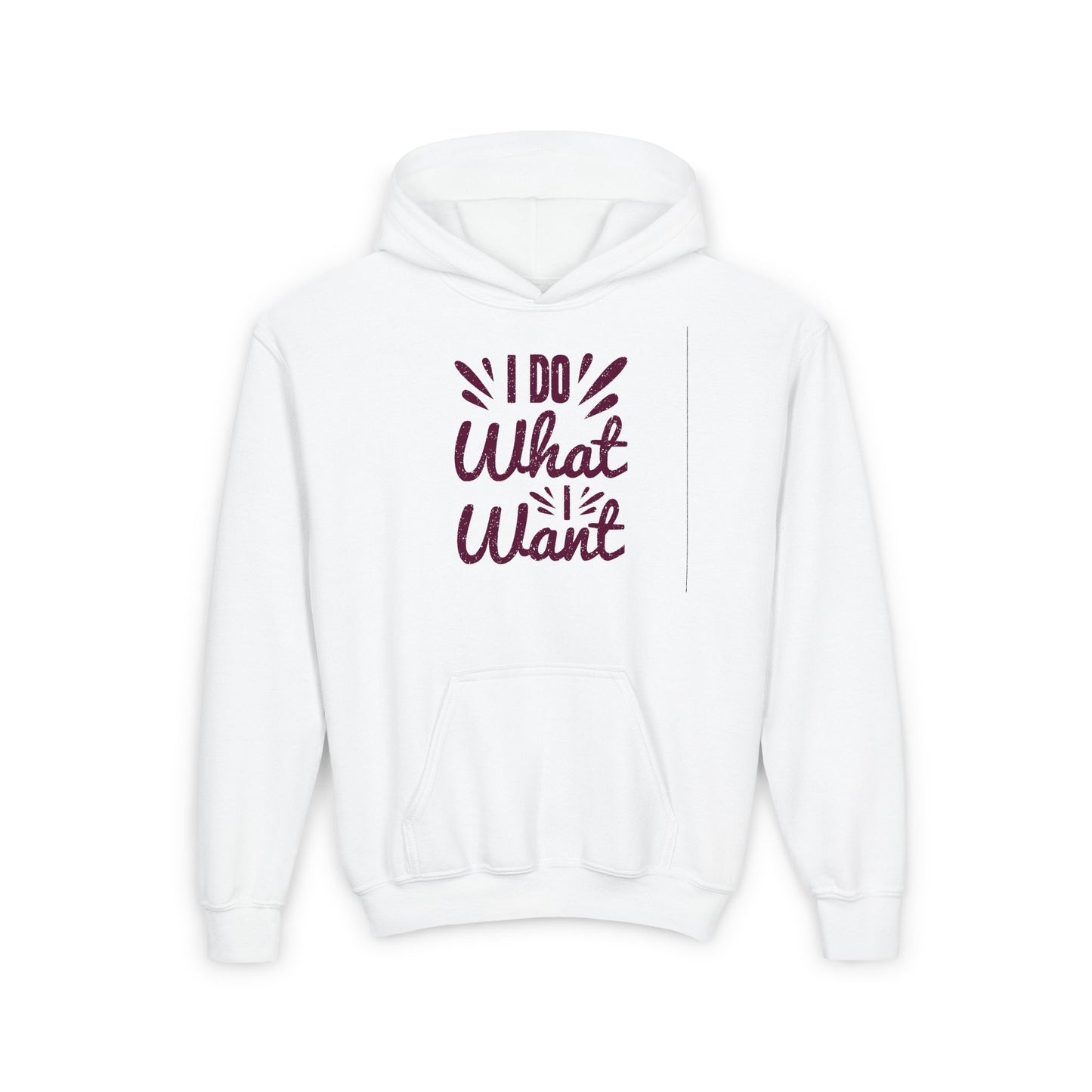 I Do What I Want Youth Heavy Blend Hooded Sweatshirt