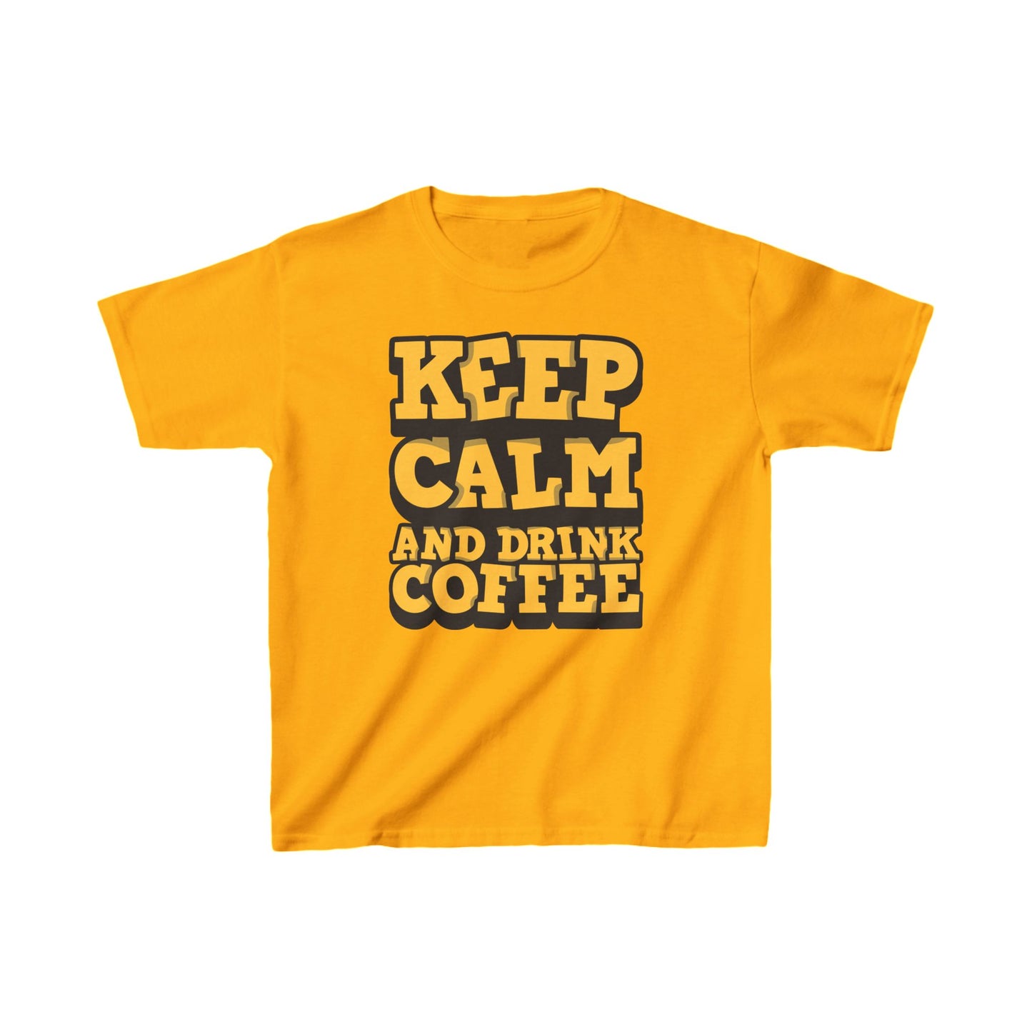 Keep Calm And Drink Coffee Kids Heavy Cotton™ Tee