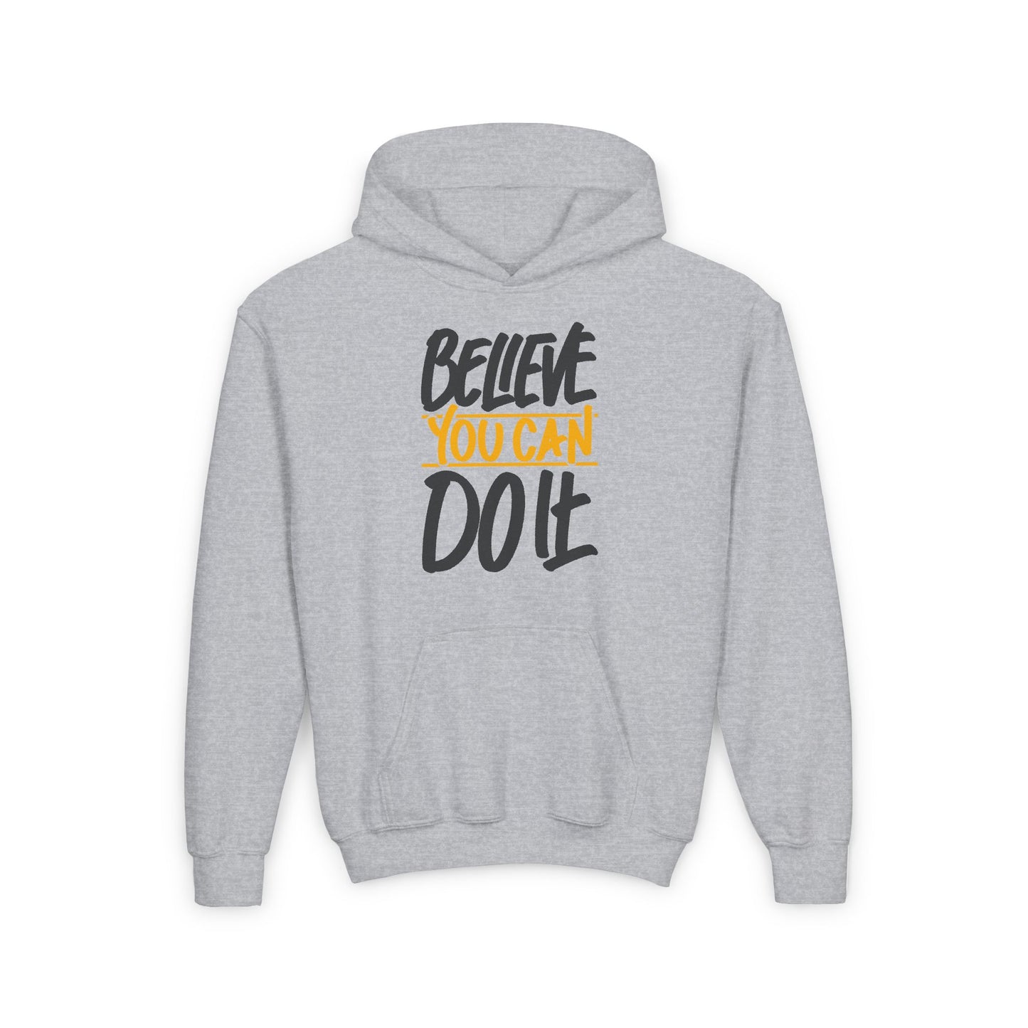 Believe You Can Do It Youth Heavy Blend Hooded Sweatshirt