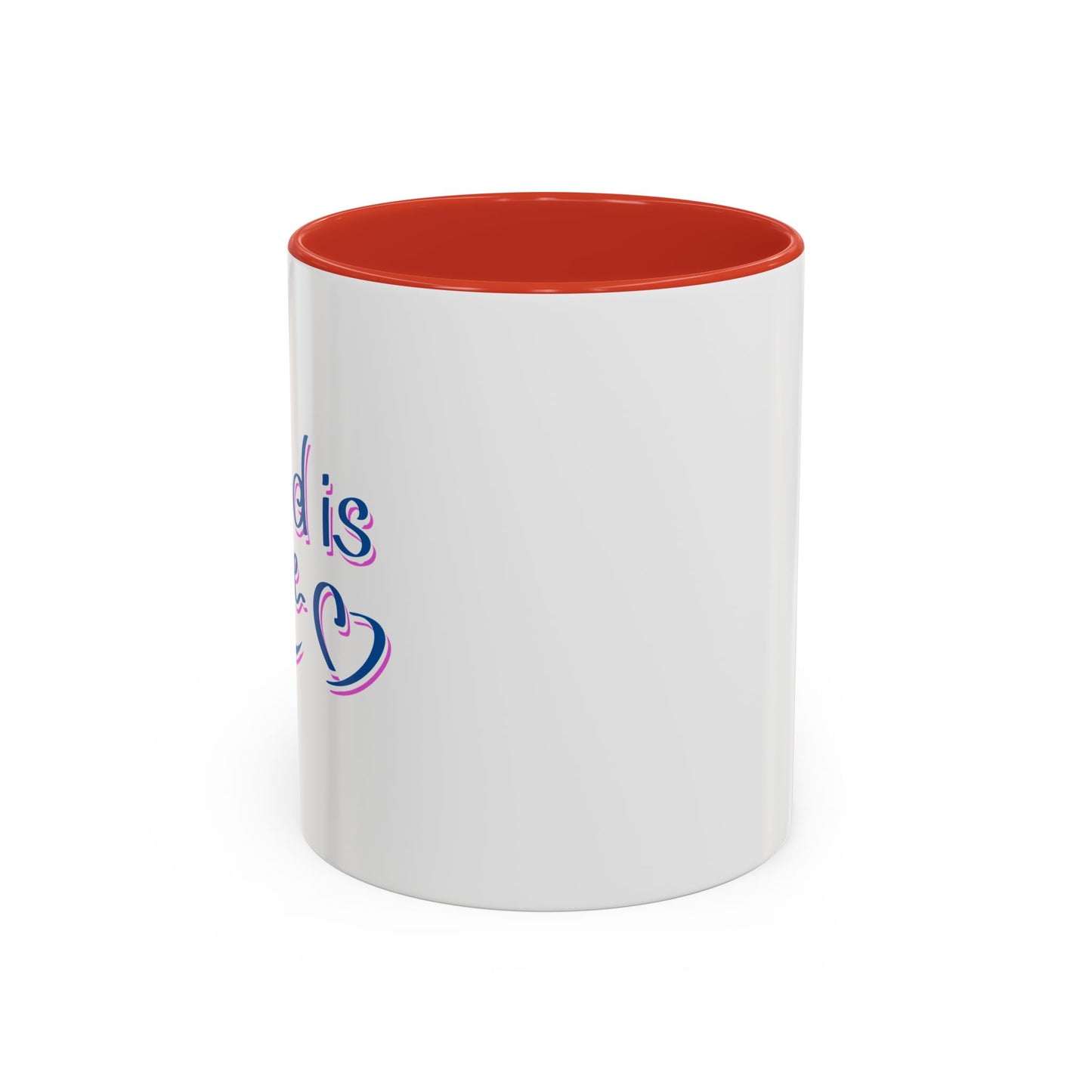 God Is Love Accent Coffee Mug (11, 15oz)