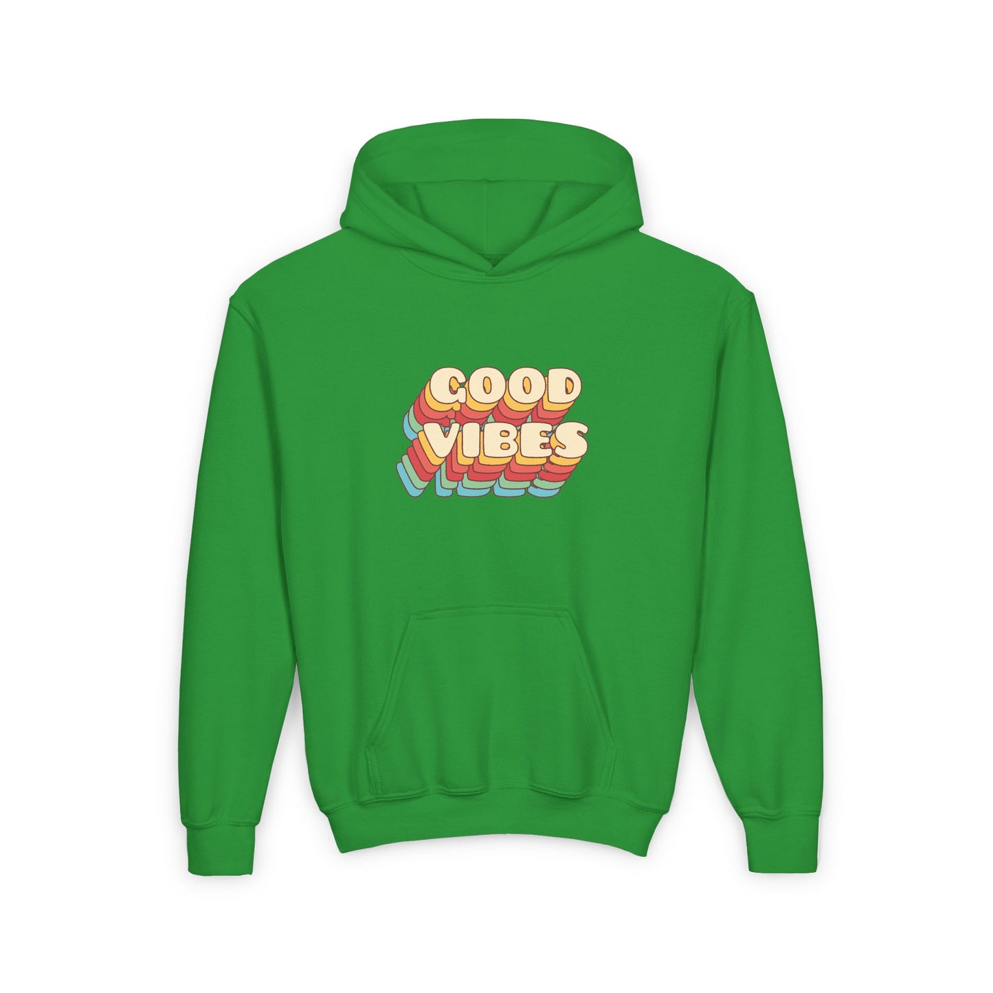 Good Vibes Youth Heavy Blend Hooded Sweatshirt