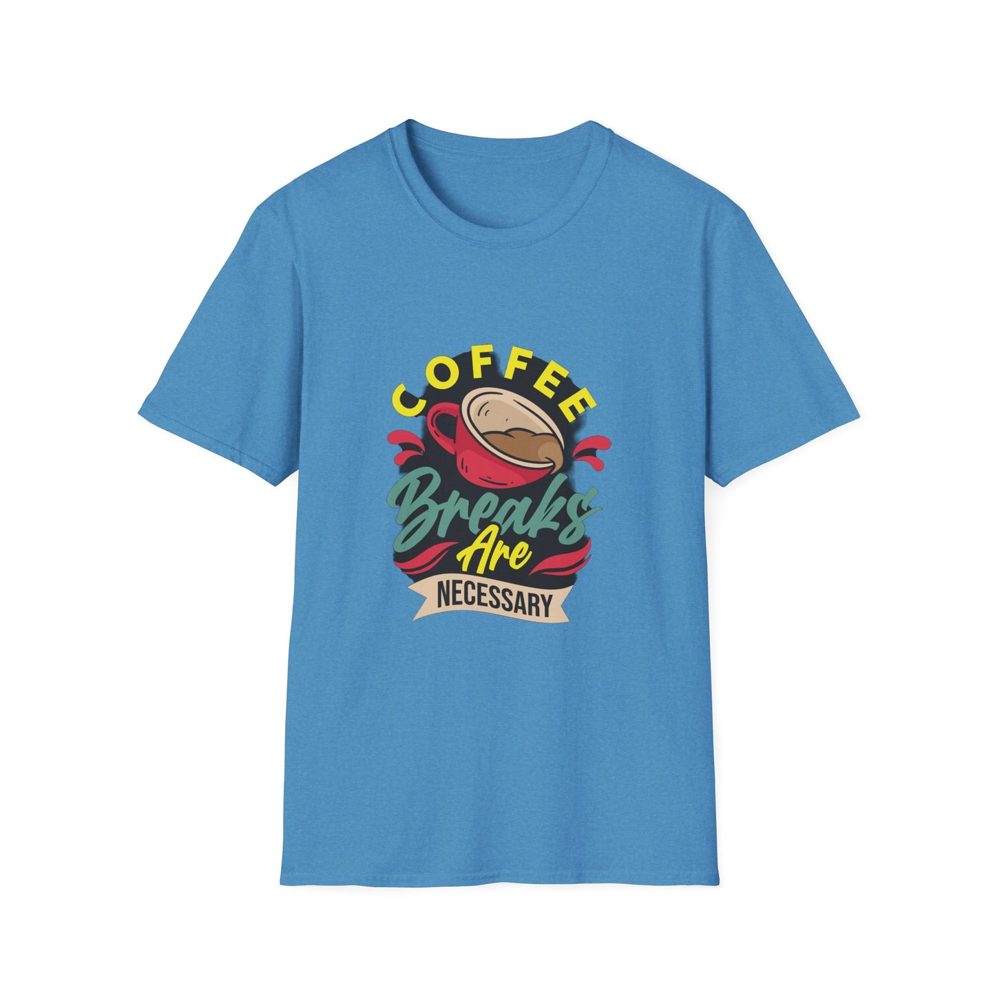 Coffee Breaks Are Necessary Unisex Softstyle T-Shirt
