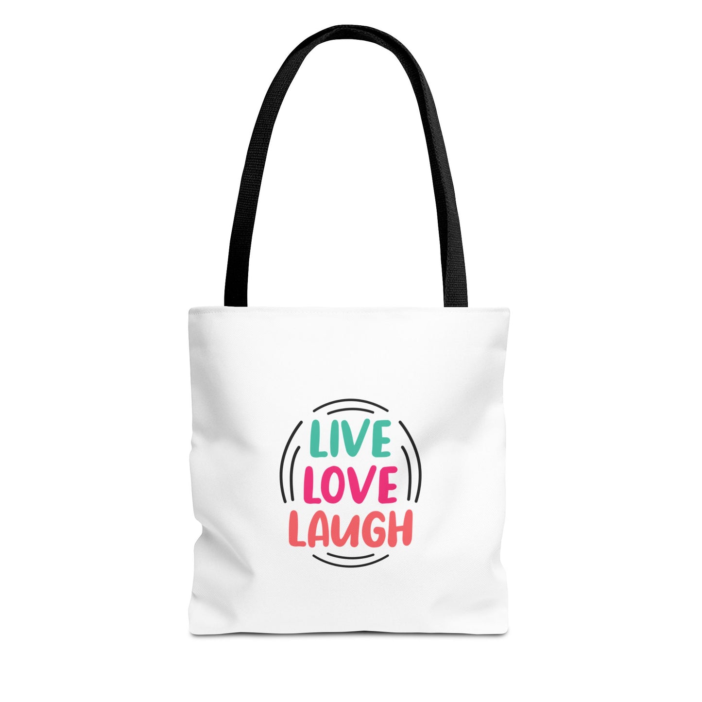 Live Love Laugh Tote Bag (AOP)