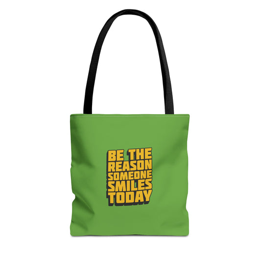 Be The Reason Someone Smiles Today Tote Bag (AOP)