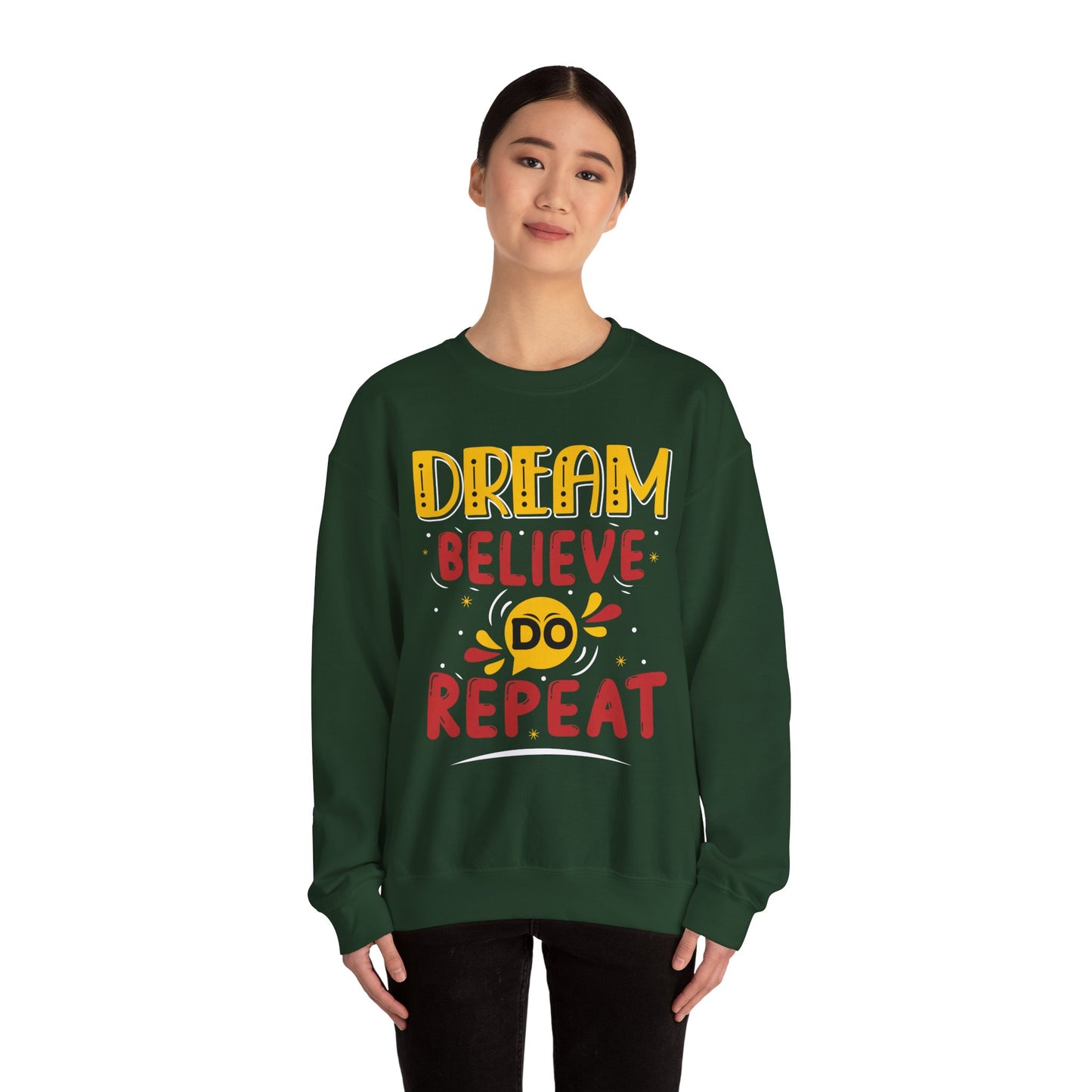 Dream Believe Repeat Unisex Heavy Blend™ Crewneck Sweatshirt