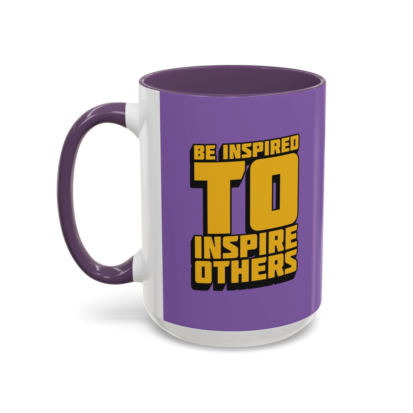Be Inspired To Inspire Others Accent Coffee Mug (11, 15oz)