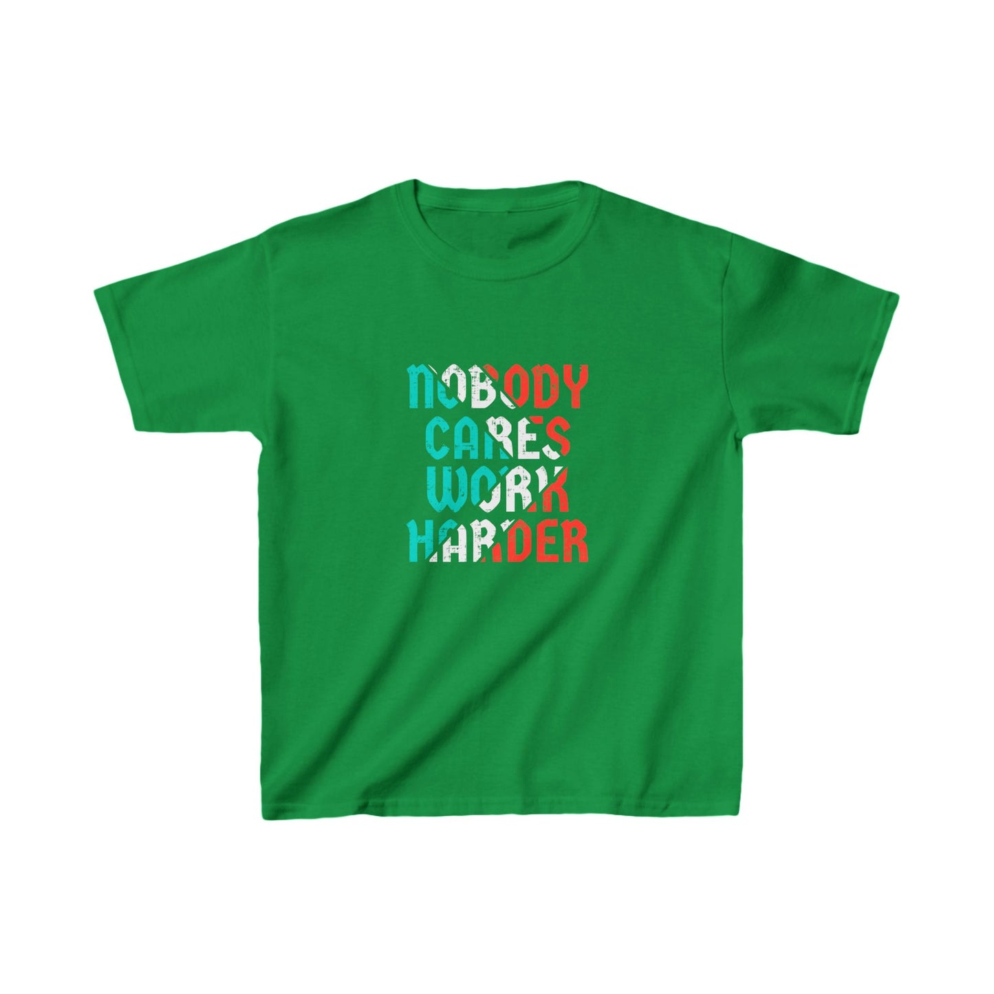 Nobody Cares Work Harder Kids Heavy Cotton™ Tee