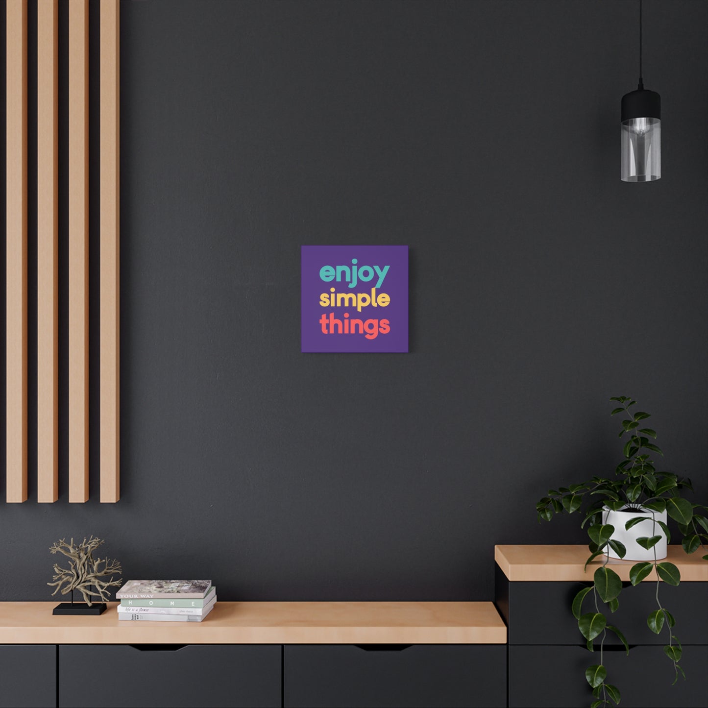 Enjoy Simple Things Matte Canvas, Stretched, 1.25"