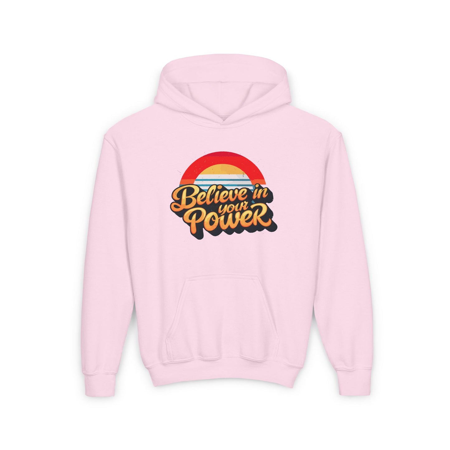 Believe In Your Power Youth Heavy Blend Hooded Sweatshirt