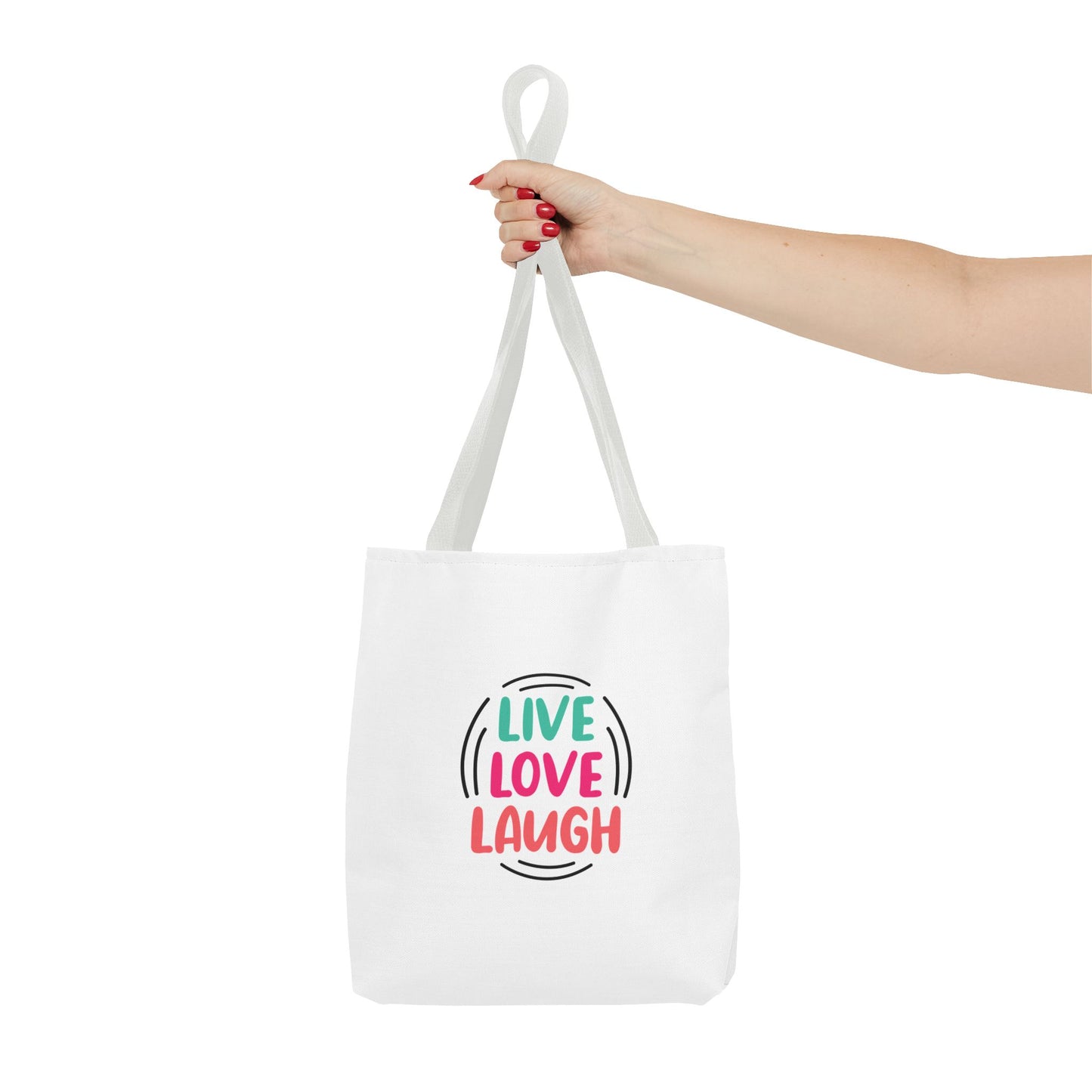 Live Love Laugh Tote Bag (AOP)