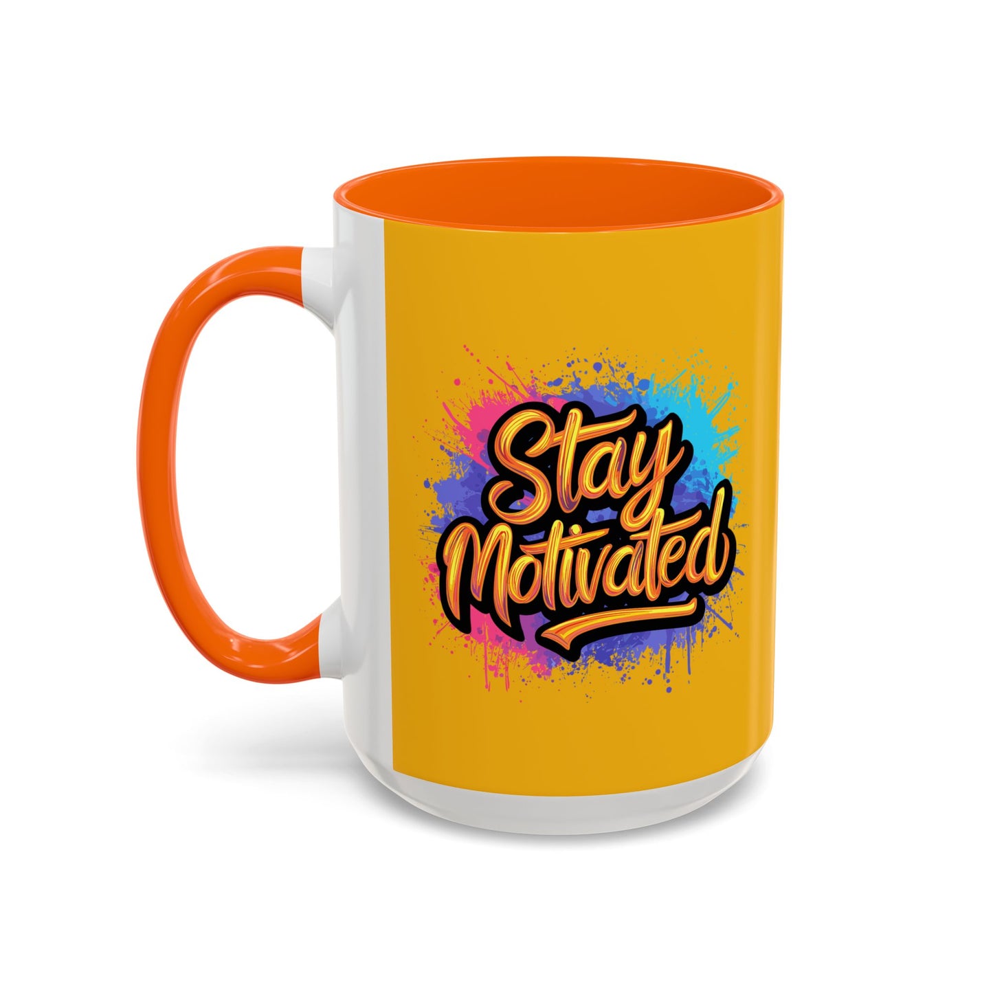 Stay Motivated Accent Coffee Mug (11, 15oz)