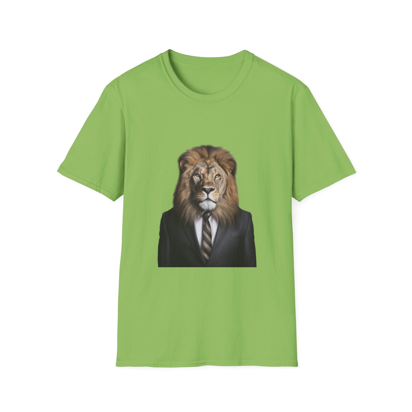 lion business person Unisex Softstyle T-Shirt