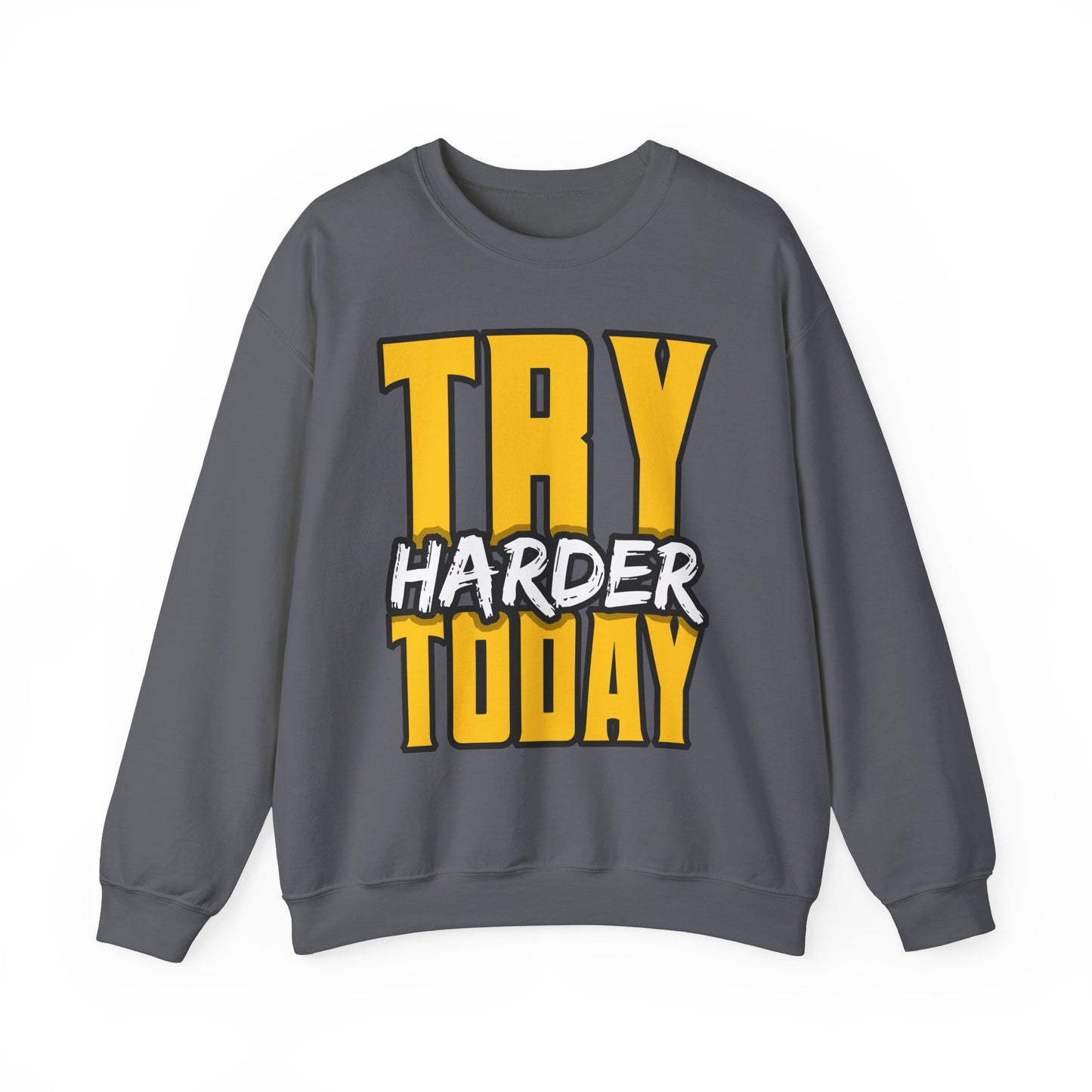 Try Harder Today Unisex Heavy Blend™ Crewneck Sweatshirt