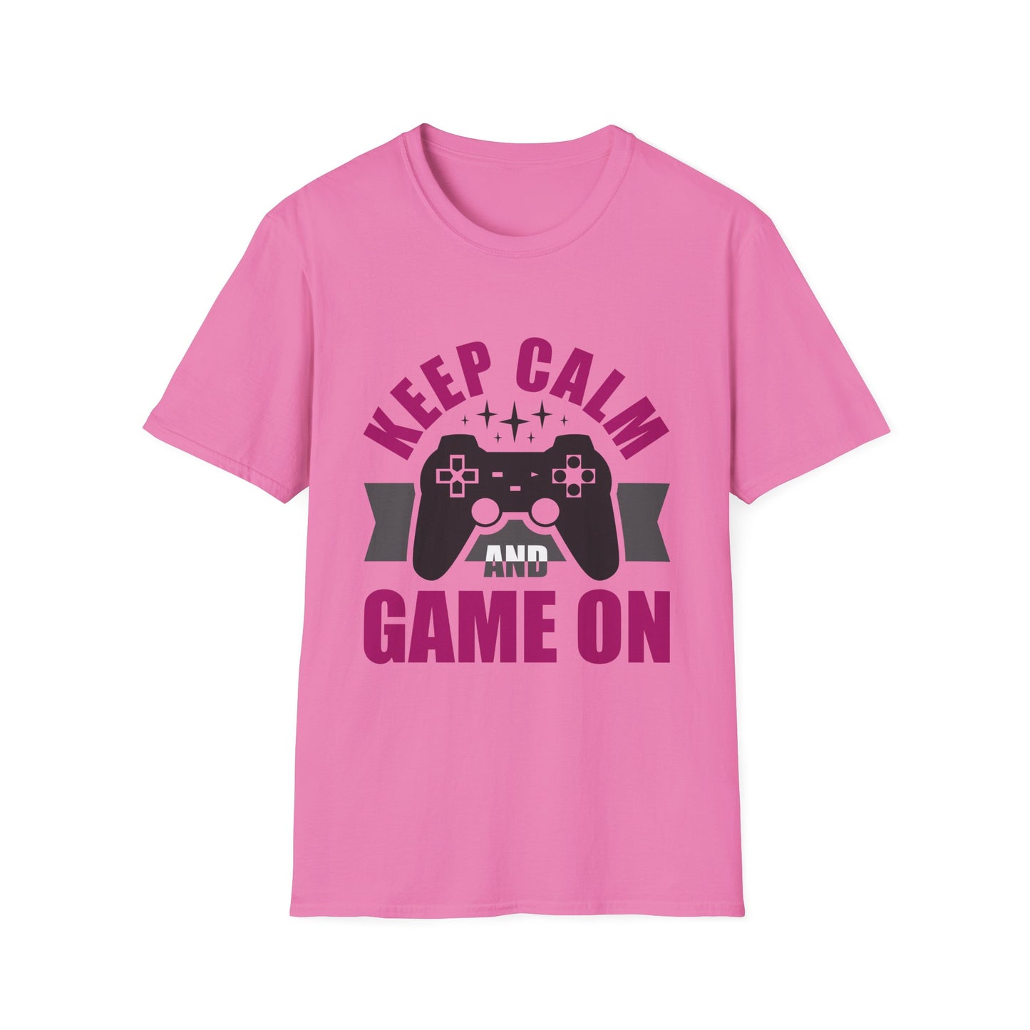 Keep Calm And Game On Unisex Softstyle T-Shirt
