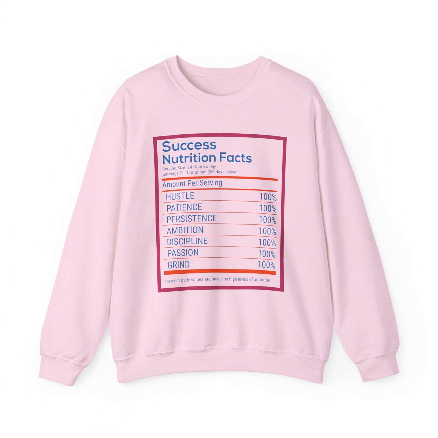 Success Nutrition Facts Unisex Heavy Blend™ Crewneck Sweatshirt