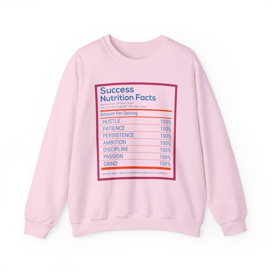 Success Nutrition Facts Unisex Heavy Blend™ Crewneck Sweatshirt