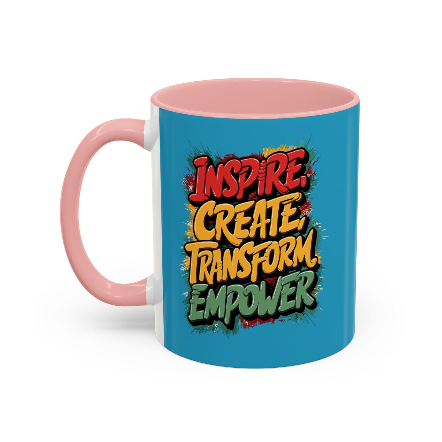 Inspire Create Transform Empower Accent Coffee Mug (11, 15oz)